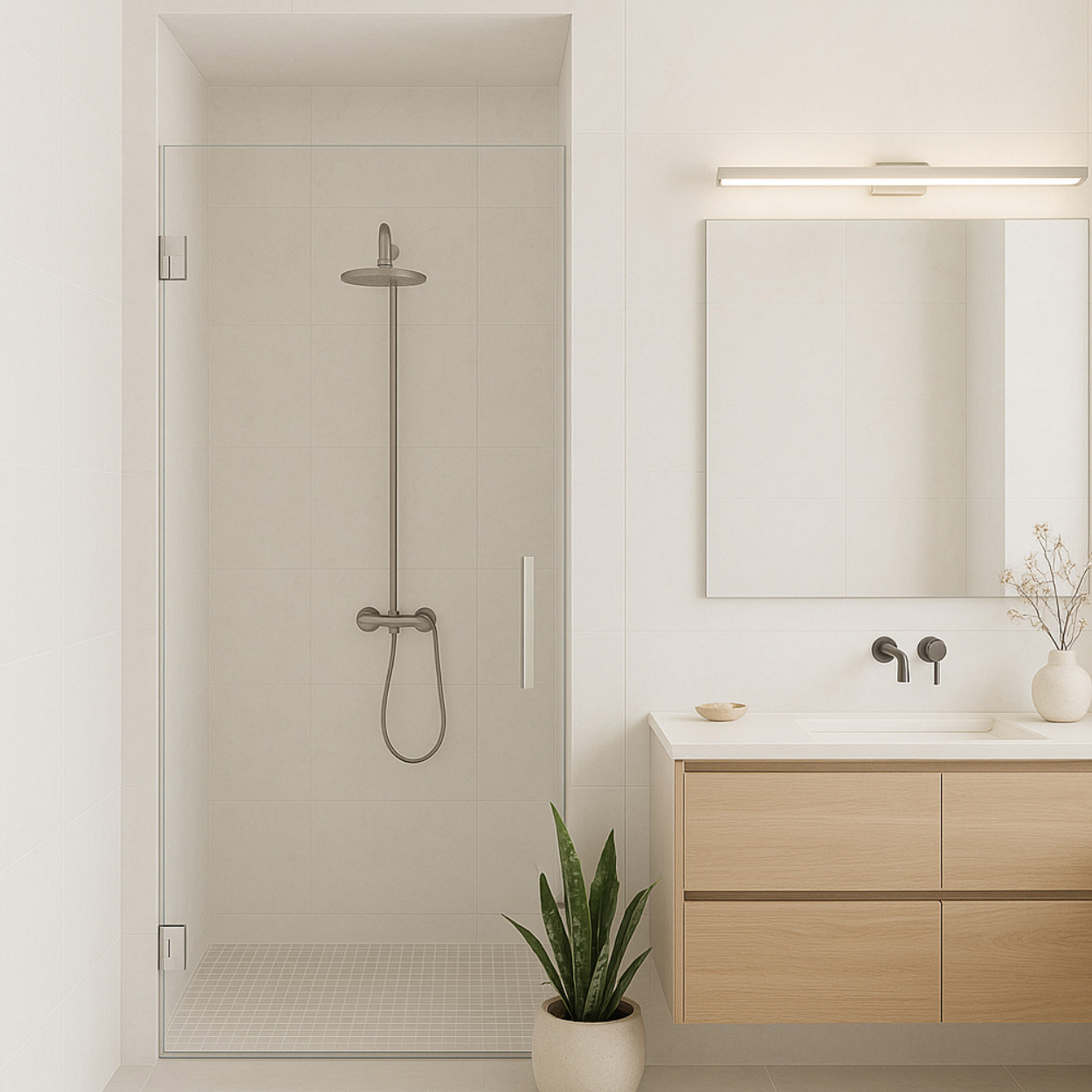 Wiesbaden Less Nisdeur 8mm Nano Helder Glas / Chroom